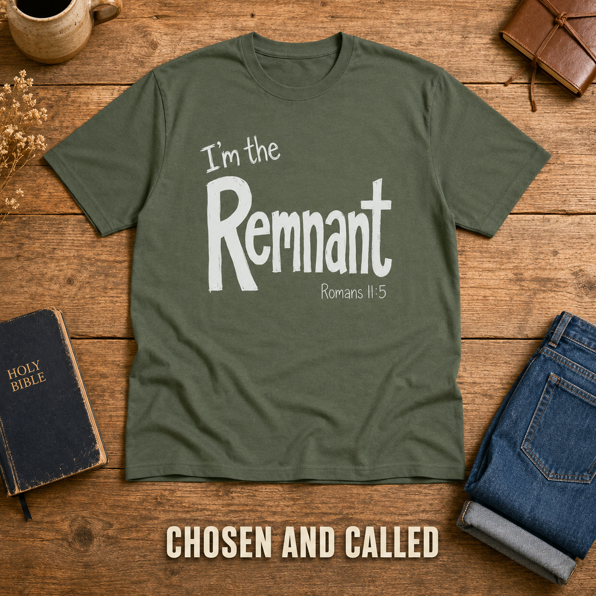 I'm the Remnant T-Shirt_style_flat