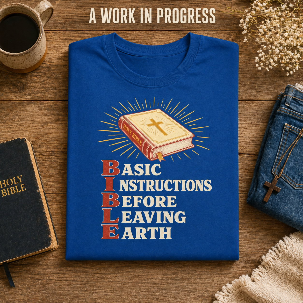 The Bible T-Shirt_folded_flatlay