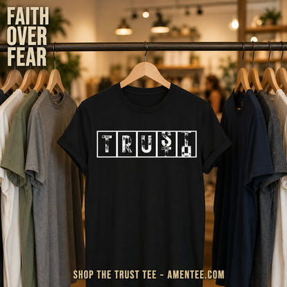 Bold TRUST Statement T-Shirt_boutique_rack