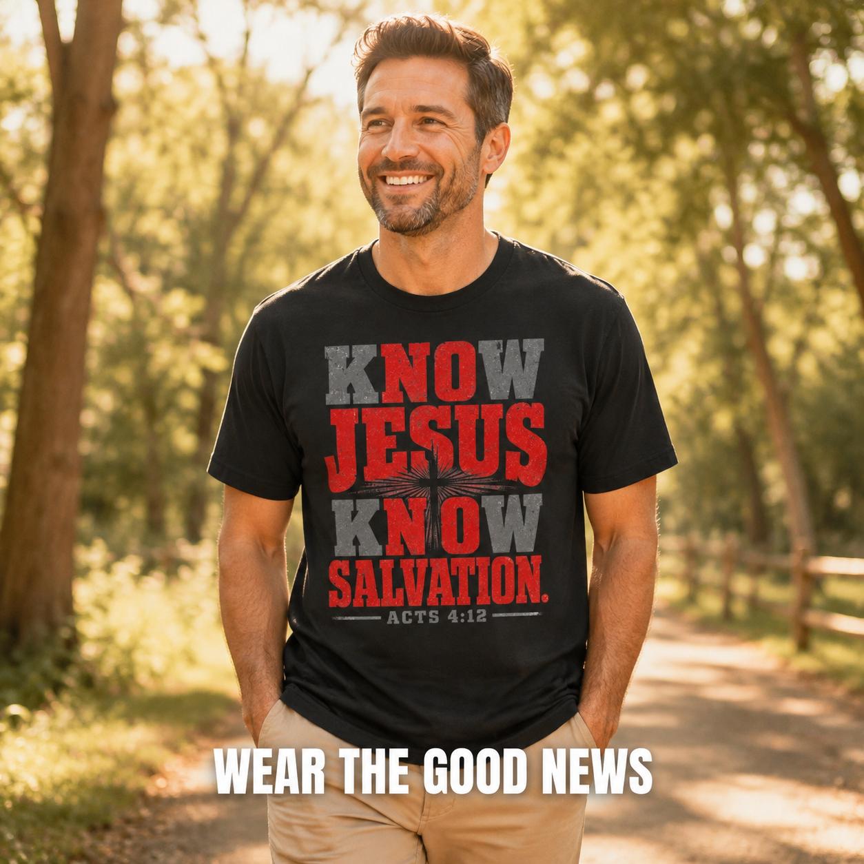 Jesus Salvation T-Shirt_active_outdoor