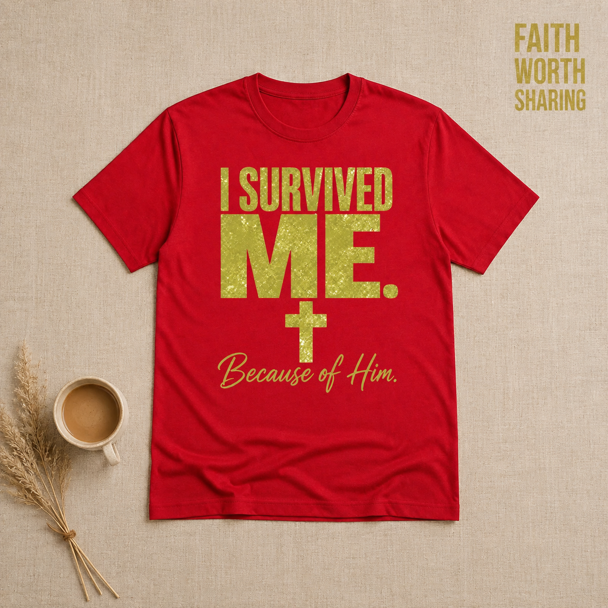 Because Of HIM T-Shirt_min_flat