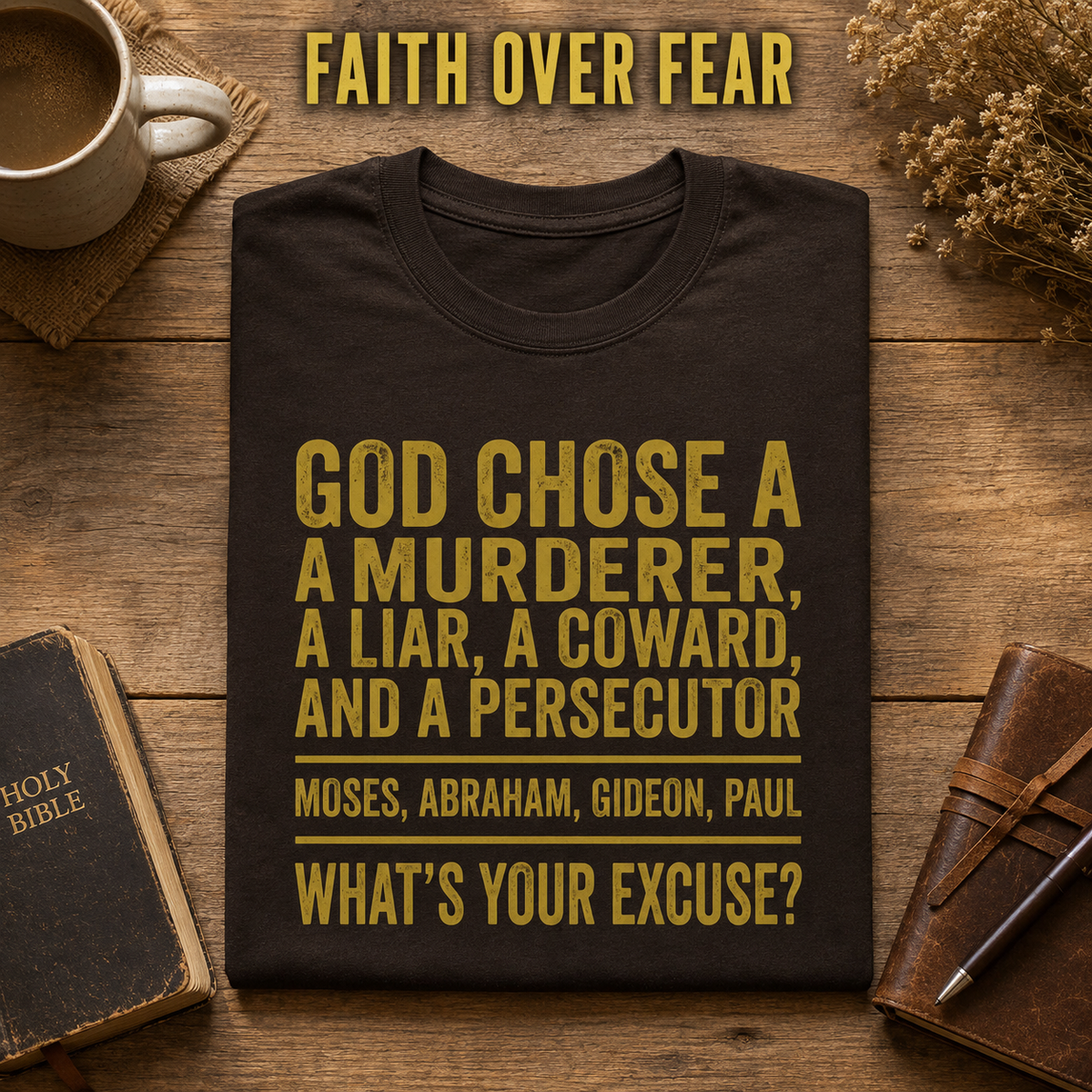 God Chose Ordinary People T‑Shirt_folded_flatlay