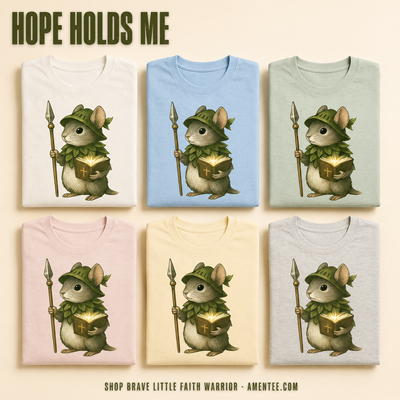 Brave Little Faith Warrior T-Shirt_6color_grid