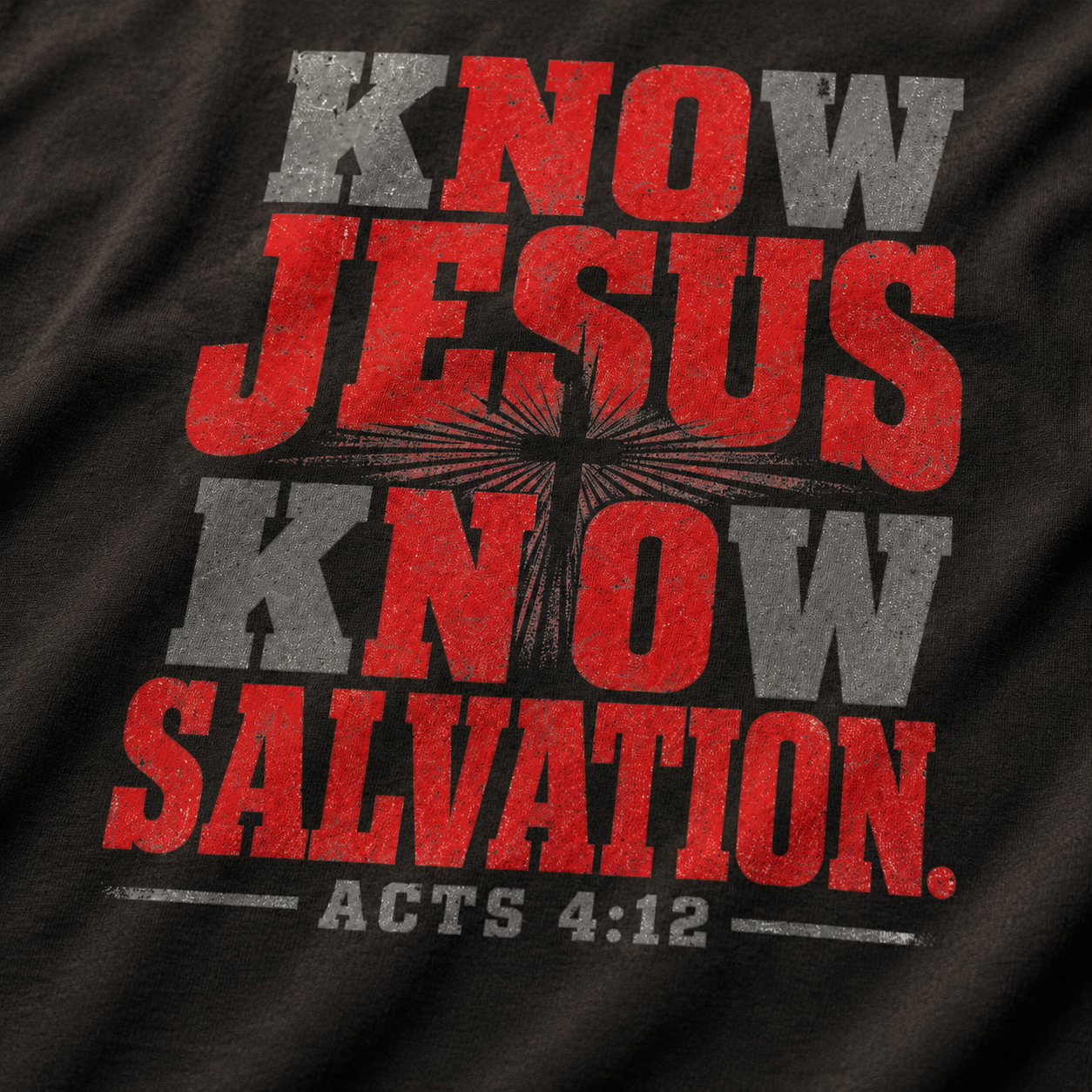 Jesus Salvation T-Shirt_macro_detail