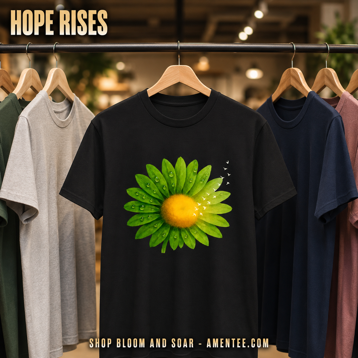 Bloom and Soar T-Shirt_boutique_rack