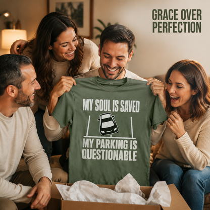 Questionable Parking T-Shirt_group_shot