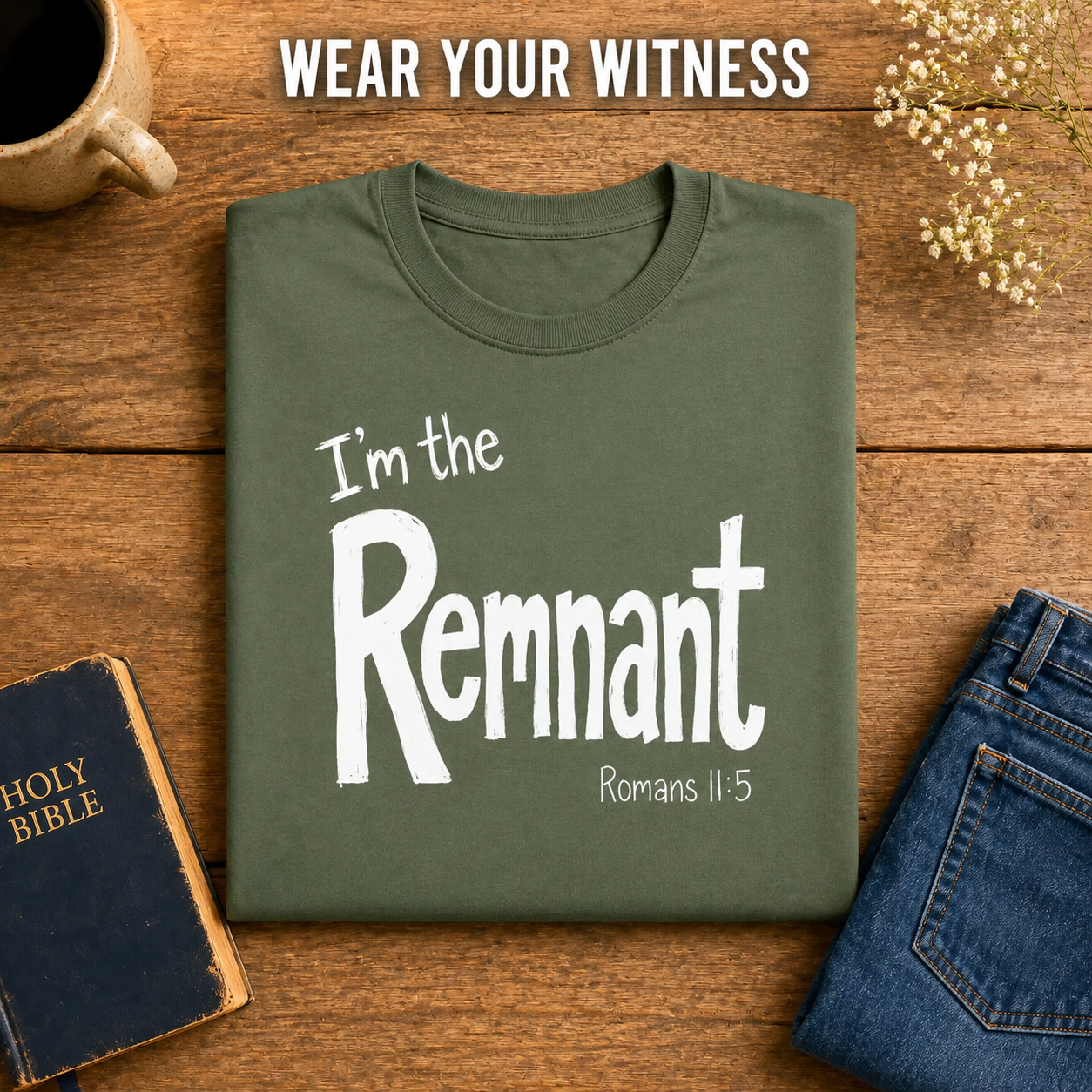 I'm the Remnant T-Shirt_folded_flatlay