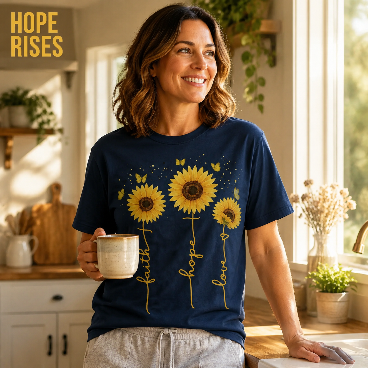 Sunflower Faith Hope Love T-Shirt_ls_indoor