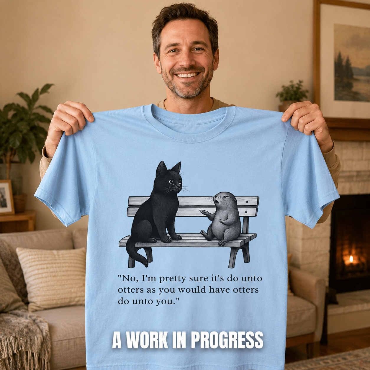 Do Unto Otters Humor T-Shirt_ugc_holdup