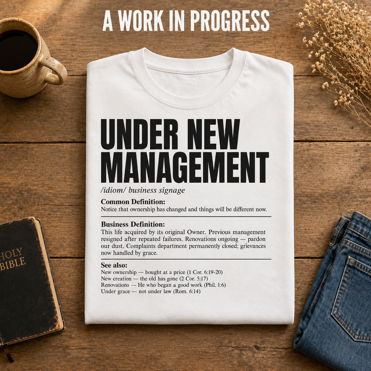New Management T-Shirt_folded_flatlay