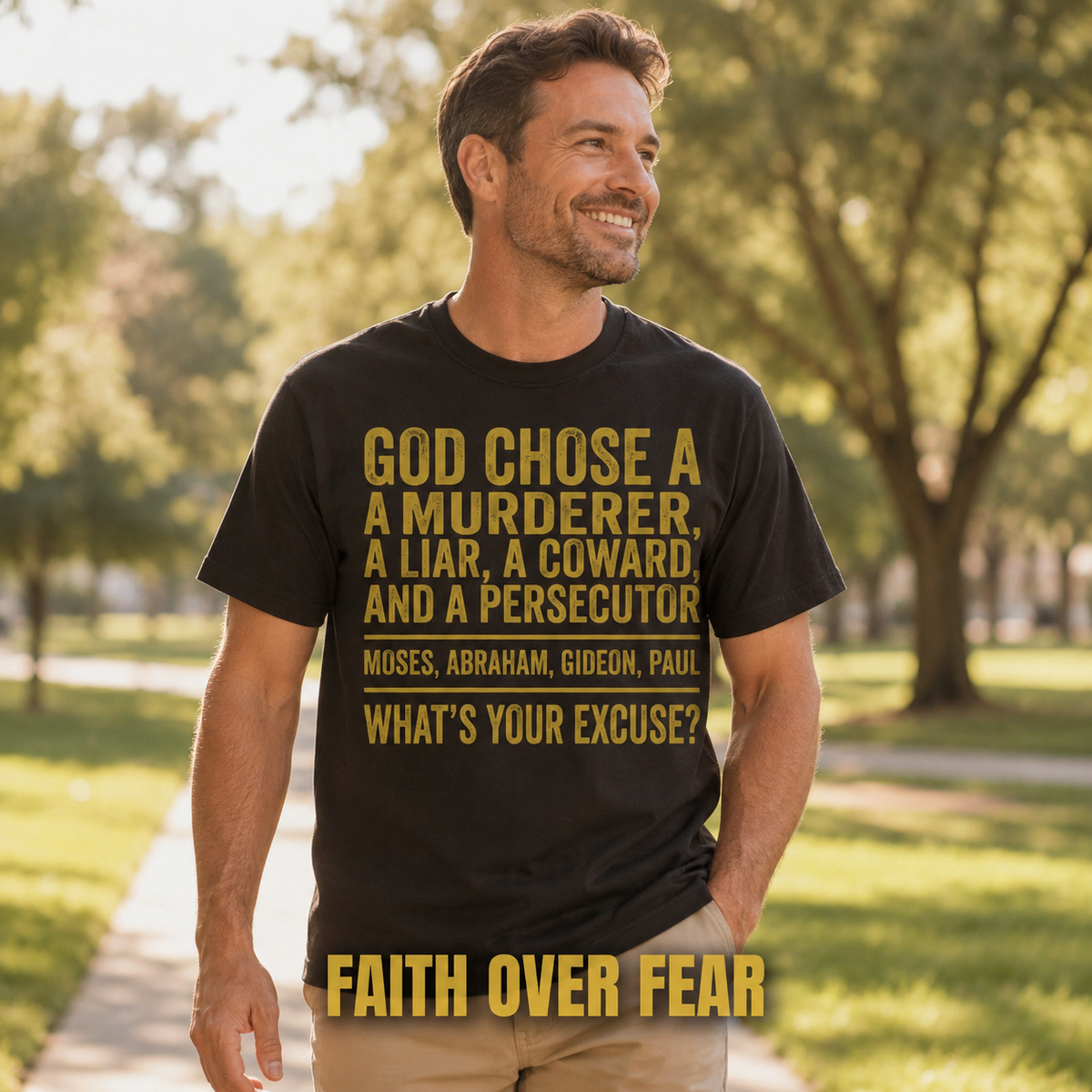 God Chose Ordinary People T‑Shirt_active_outdoor