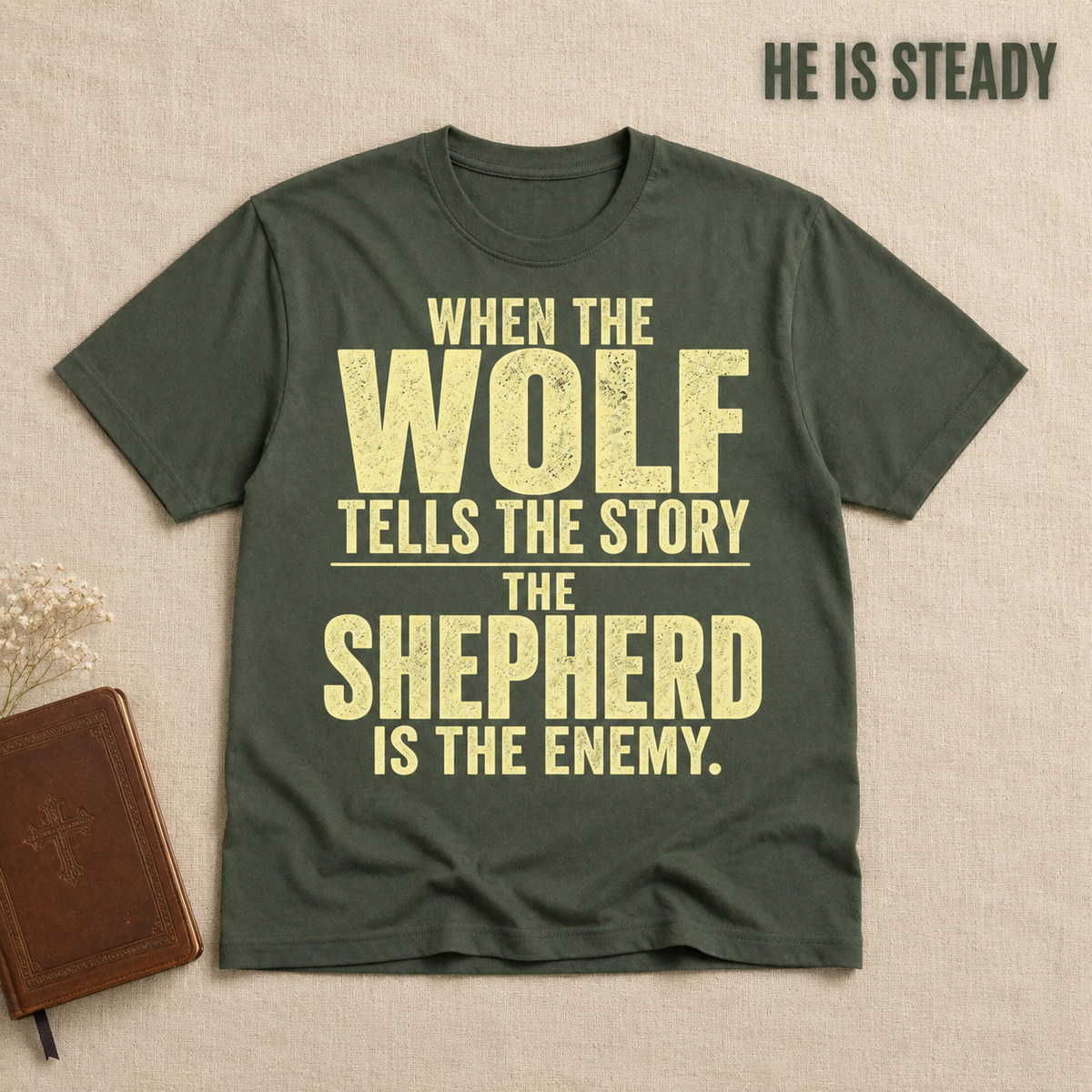 Wolf's Story T-Shirt_min_flat