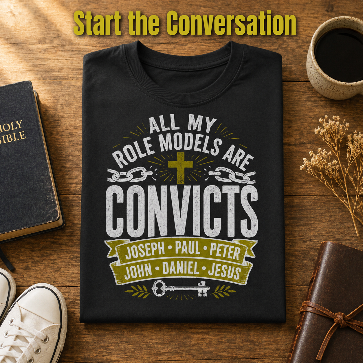 Convicts Role Models T-Shirt_folded_flatlay
