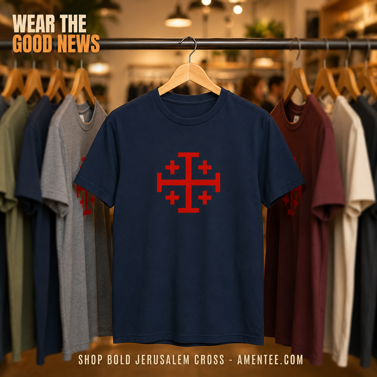 Bold Jerusalem Cross T-Shirt_boutique_rack