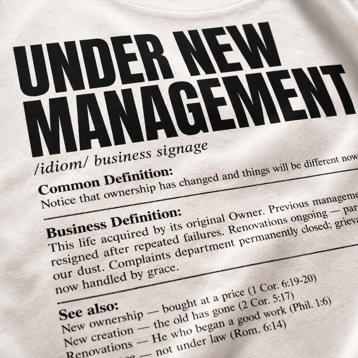 New Management T-Shirt_macro_detail