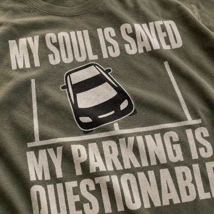 Questionable Parking T-Shirt_macro_detail