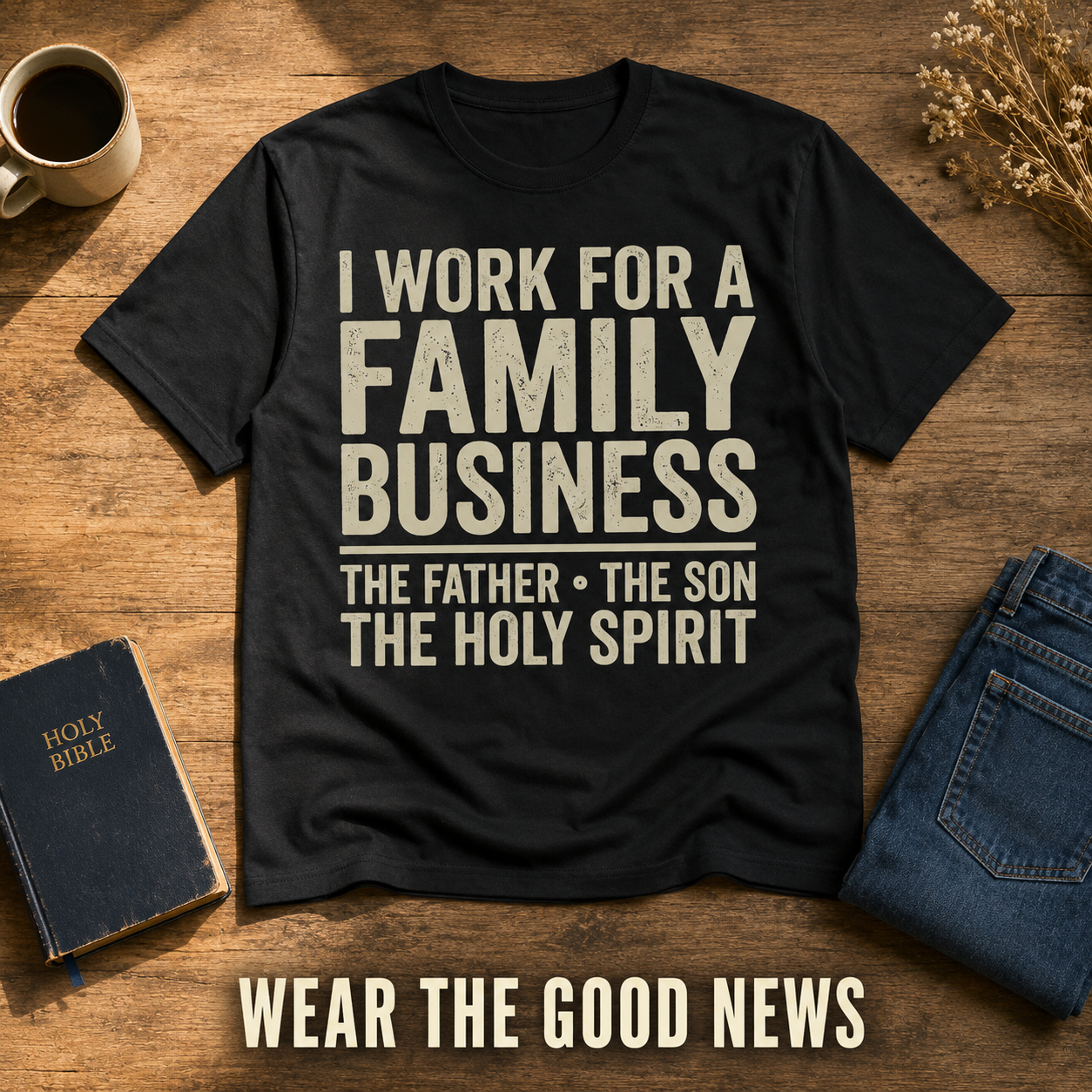 Family Business Trinity T-Shirt_style_flat