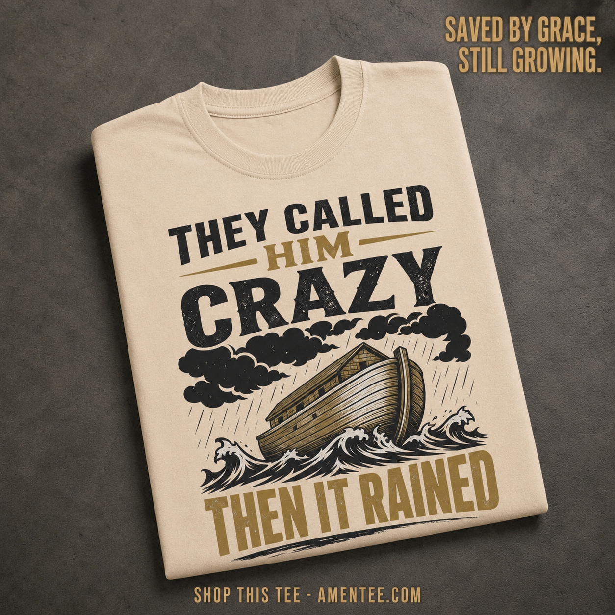They Called Him Crazy Noah T-Shirt_fold_tilt