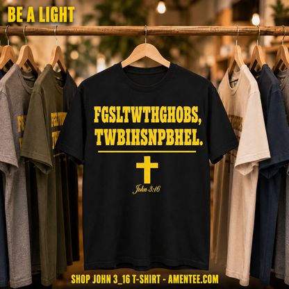 John 3_16 T-Shirt_boutique_rack