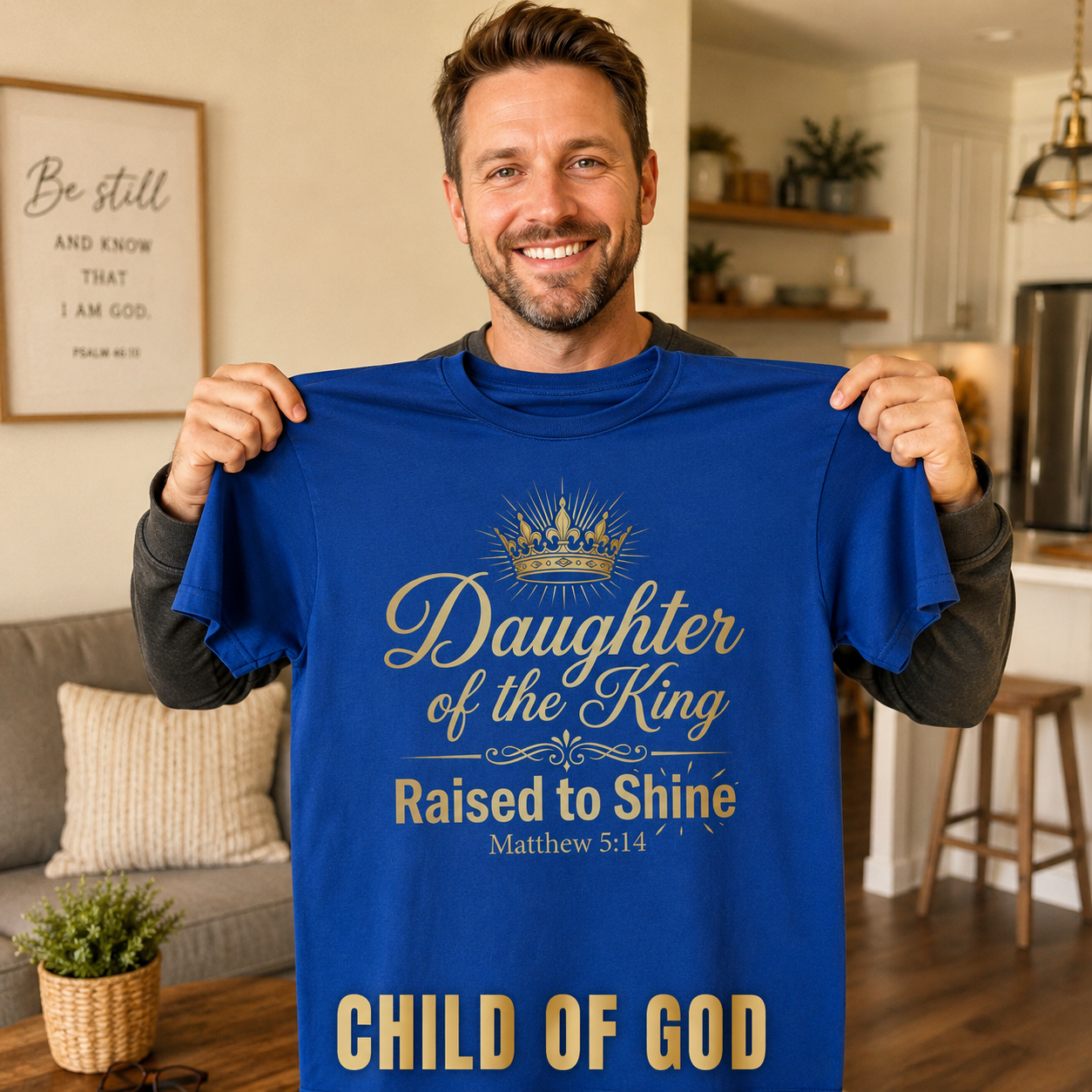 Daughter of the King Raised to Shine T-Shirt_ugc_holdup