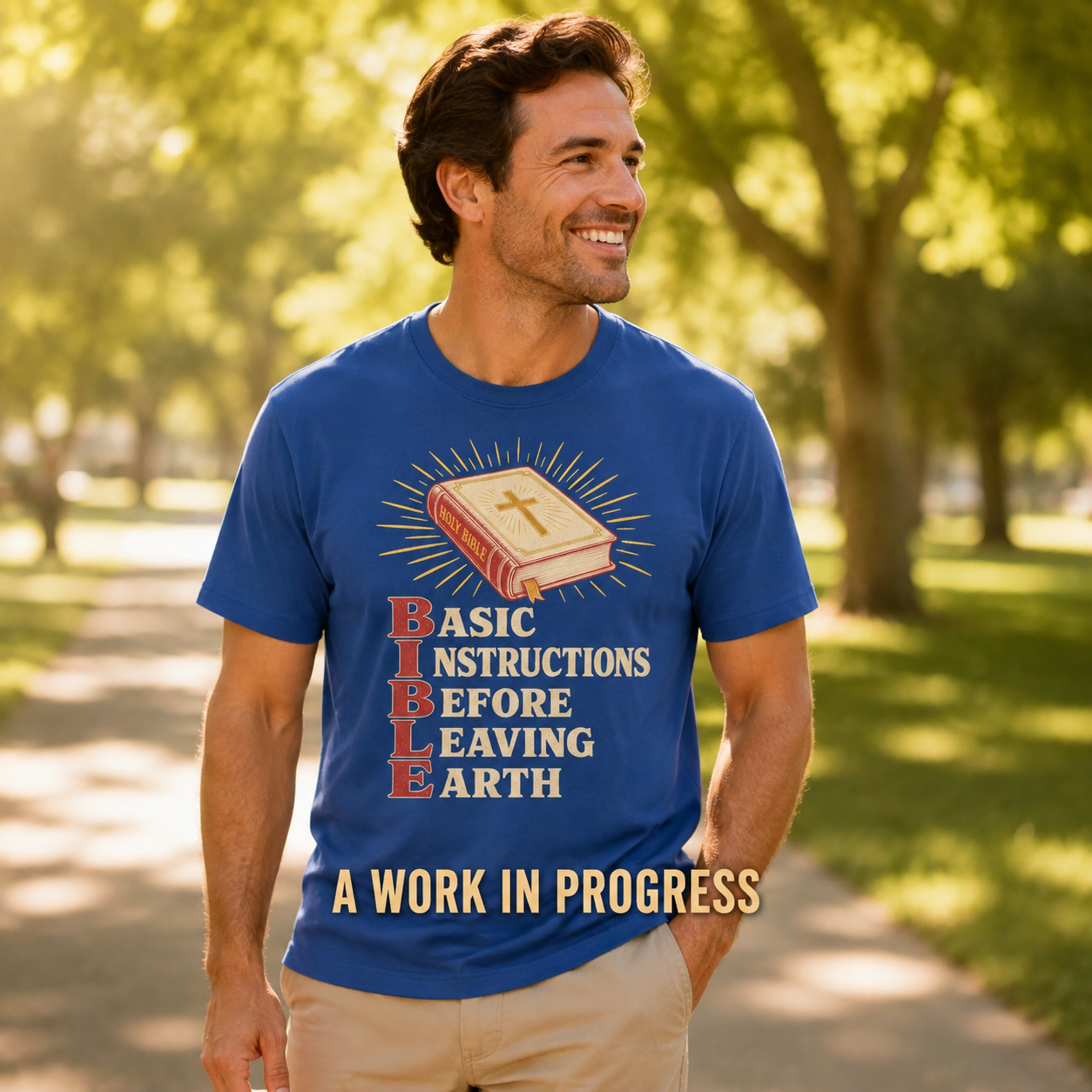 The Bible T-Shirt_active_outdoor