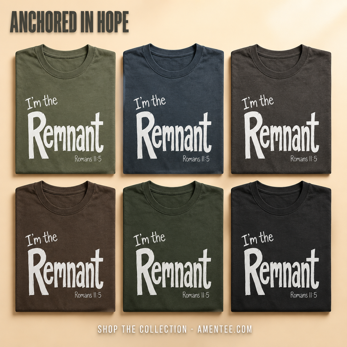 I'm the Remnant T-Shirt_6color_grid
