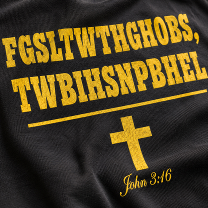 John 3_16 T-Shirt_macro_detail
