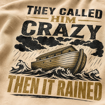 They Called Him Crazy Noah T-Shirt_macro_detail