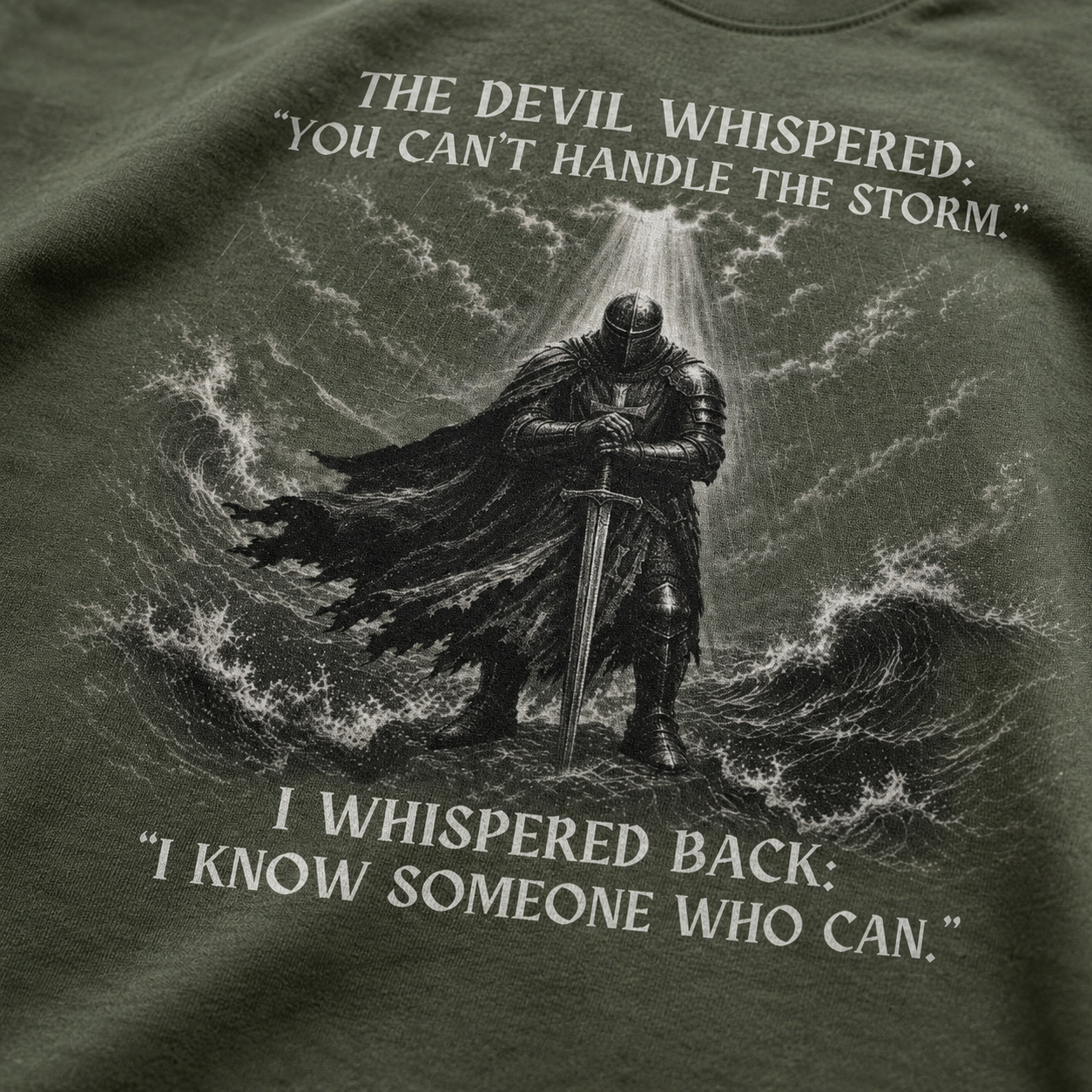 Handling The Storm T-Shirt_macro_detail
