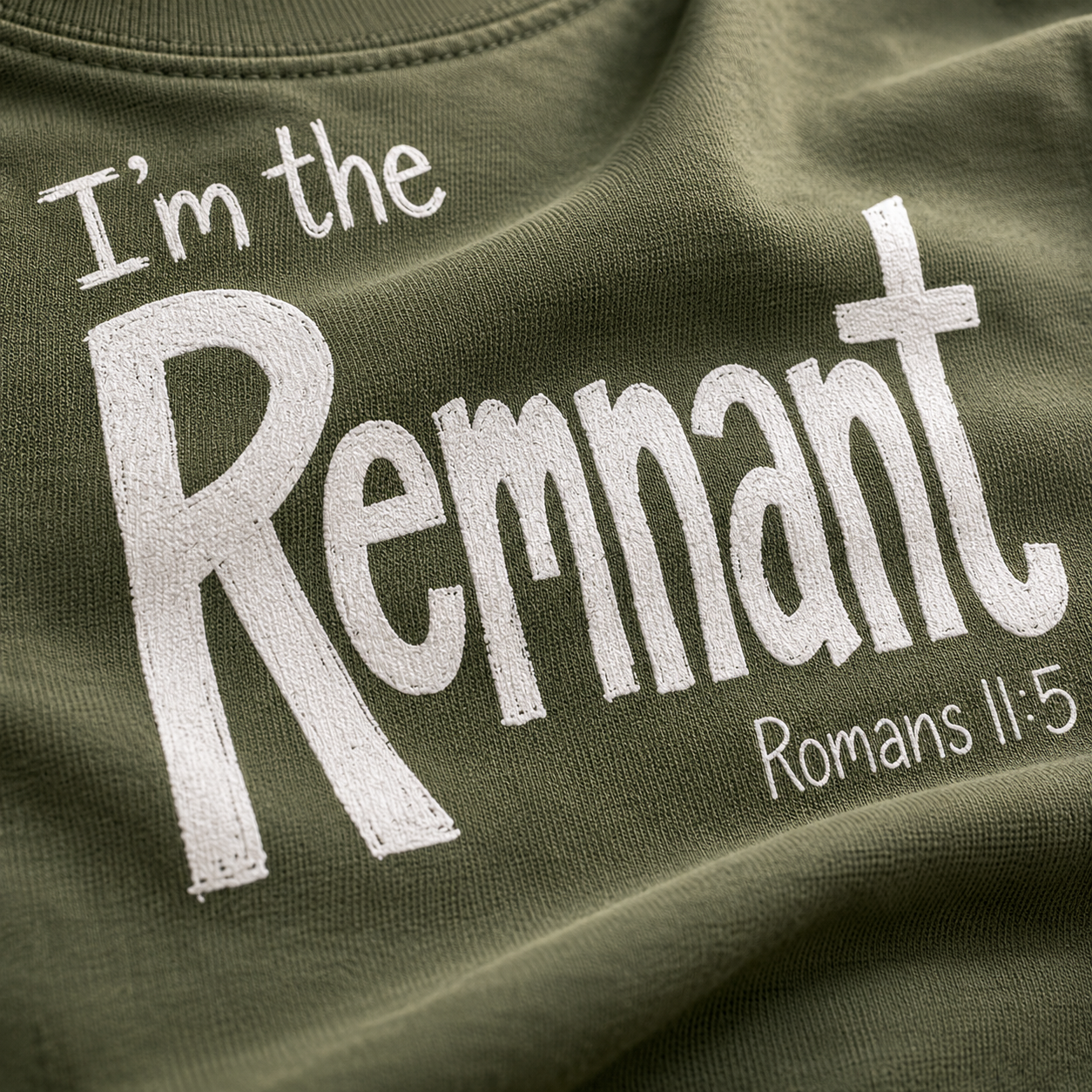 I'm the Remnant T-Shirt_macro_detail