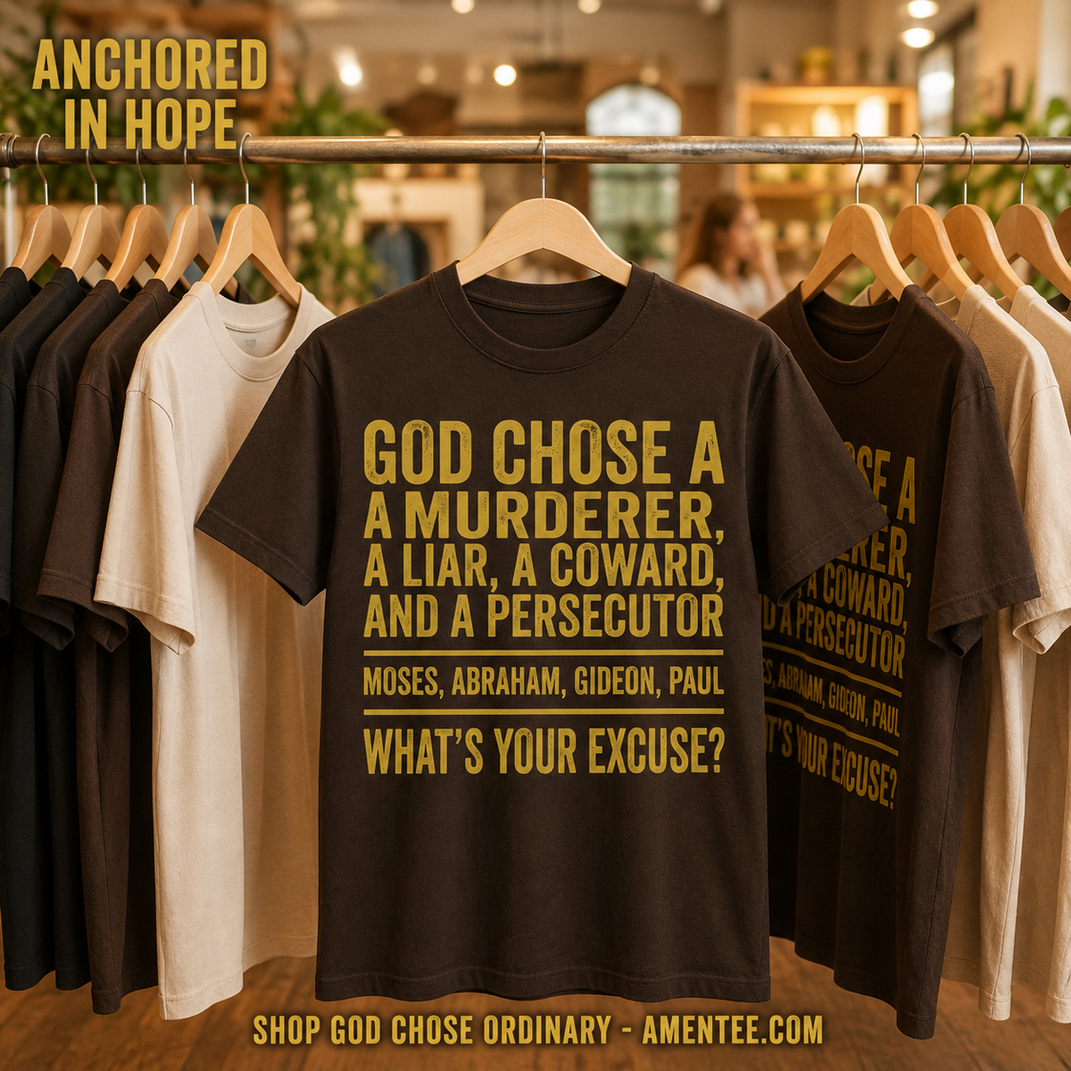God Chose Ordinary People T‑Shirt_boutique_rack