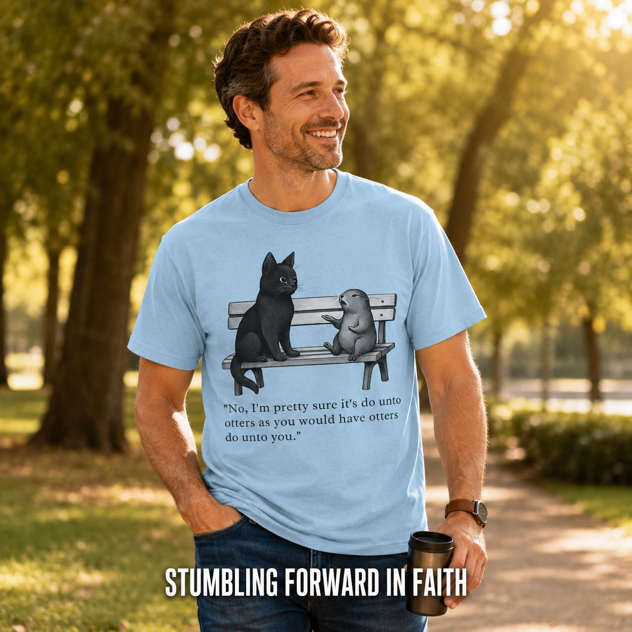 Do Unto Otters Humor T-Shirt_active_outdoor