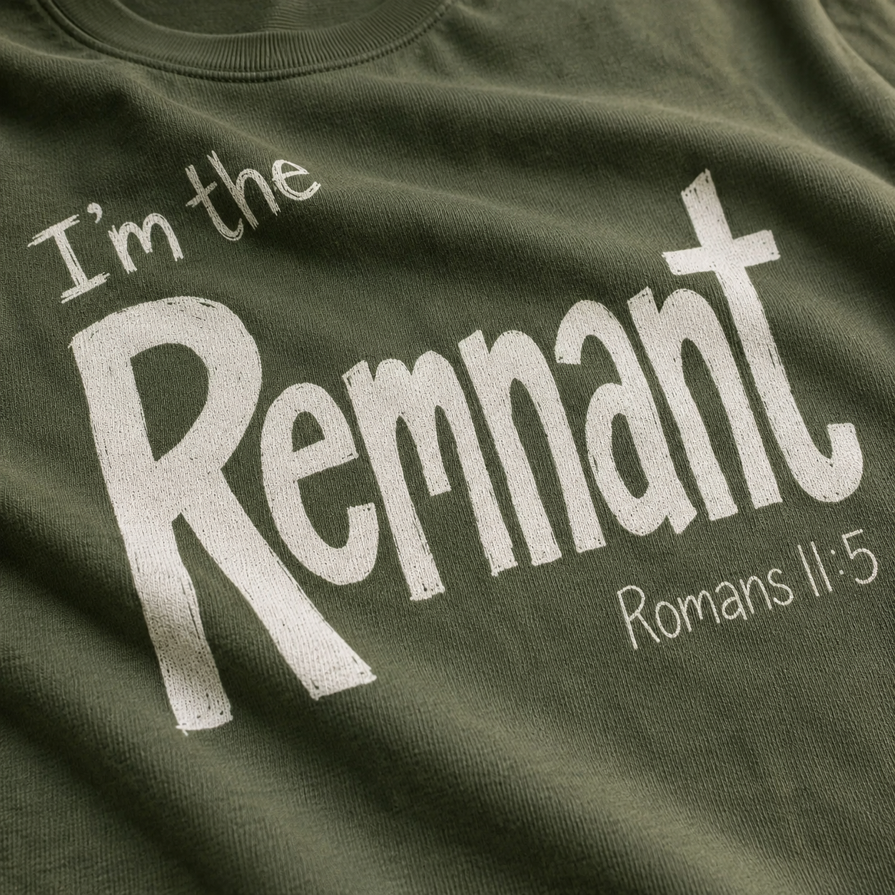 I'm the Remnant T-Shirt_macro_detail