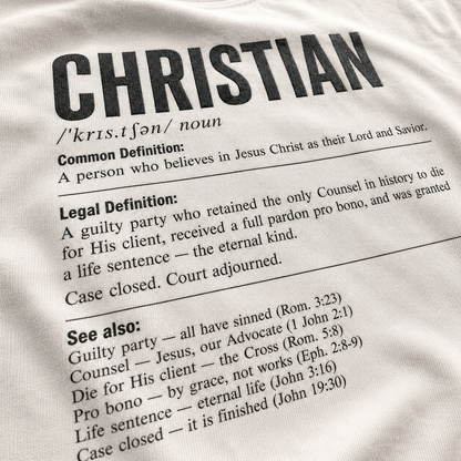 Christian Definition T-Shirt_macro_detail