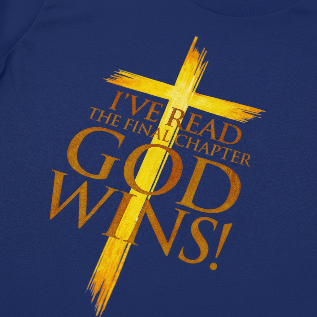 God Wins Final Chapter T-Shirt__detail