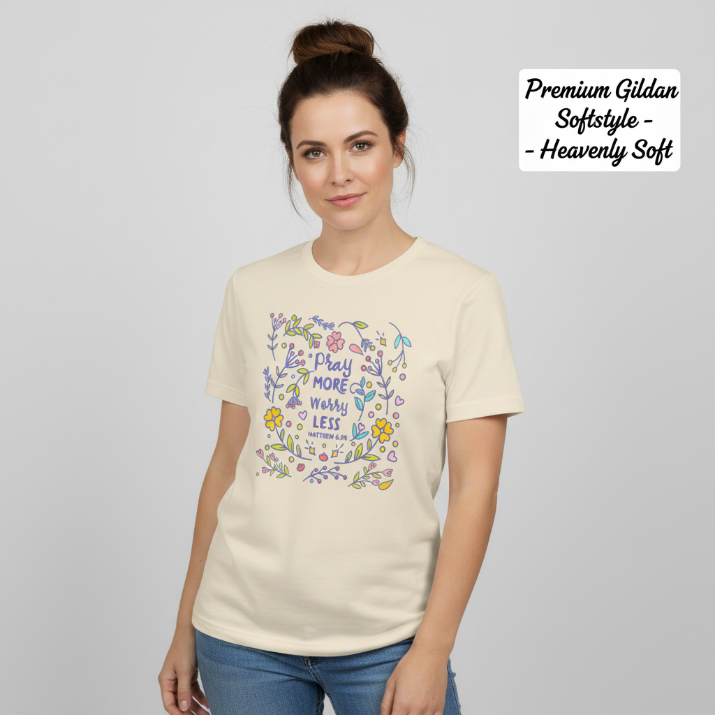 Pray More Worry Less T-Shirt__benefit