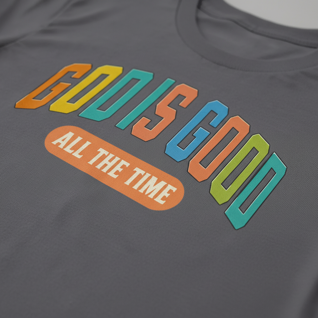 God Is Good All The Time T-Shirt__detail