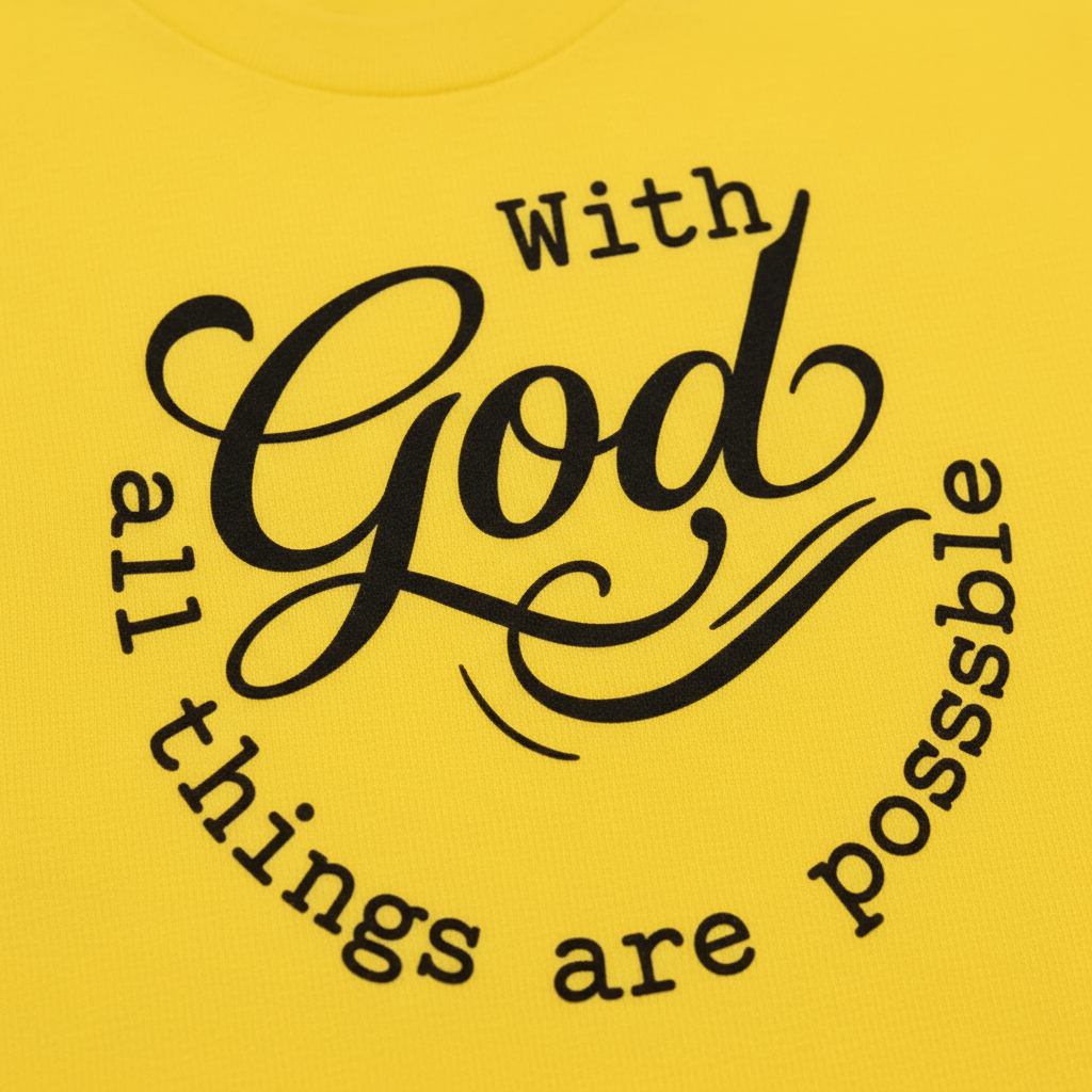 God All Things Are Possible T-Shirt__detail