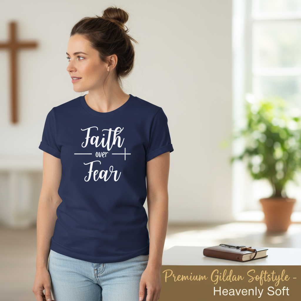 Faith Over Fear T-Shirt__space