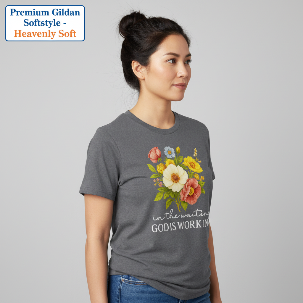 God Is Working Floral T-Shirt__benefit