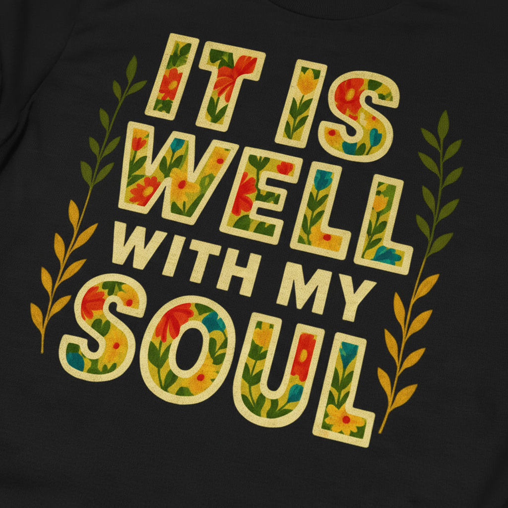 It Is Well With My Soul T-Shirt__detail