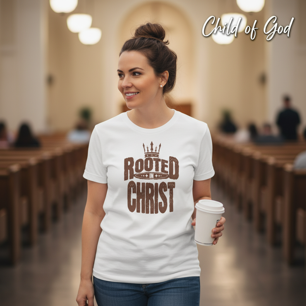 Rooted in Christ T-Shirt__lifestyle