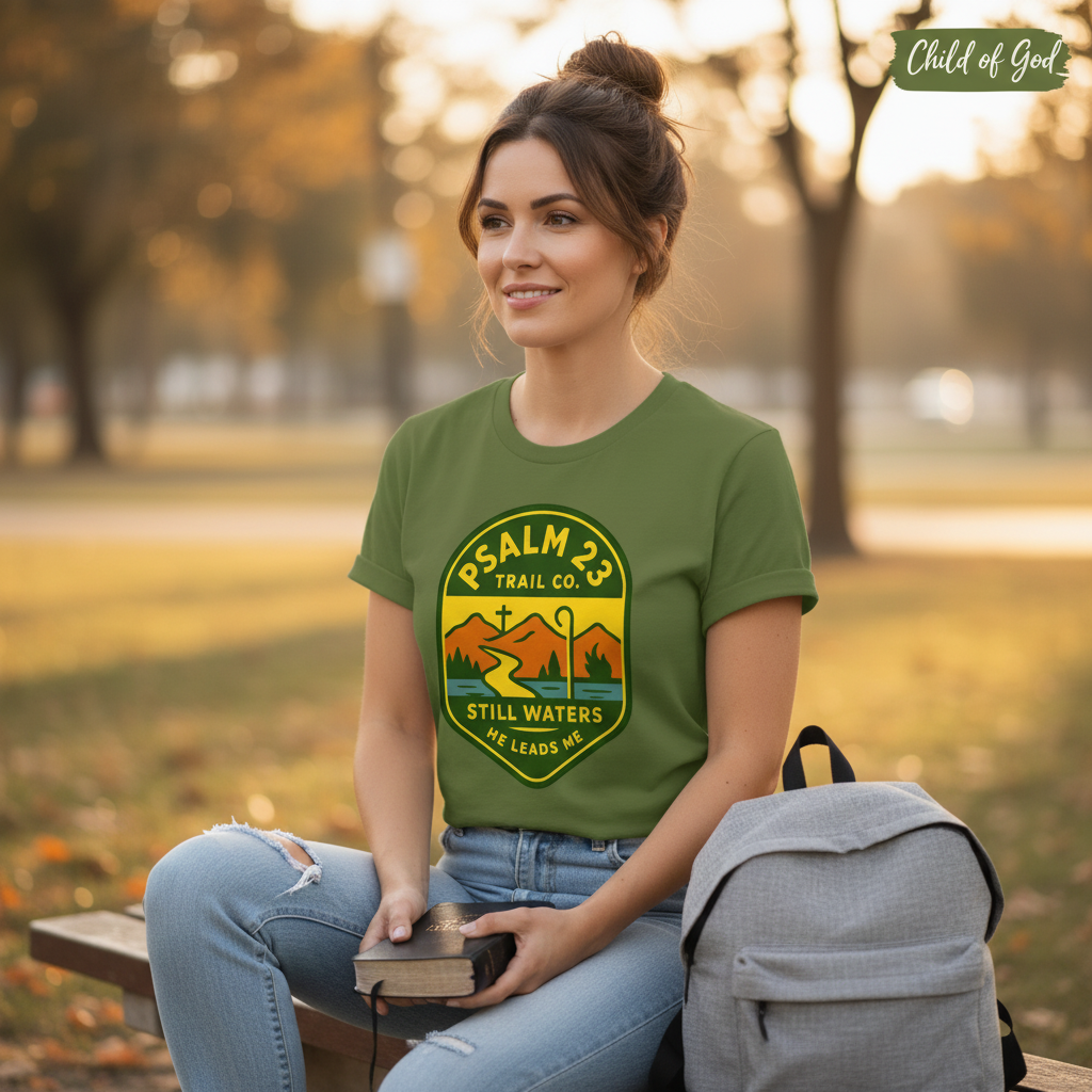Psalm 23 Trail Co. T-Shirt__use