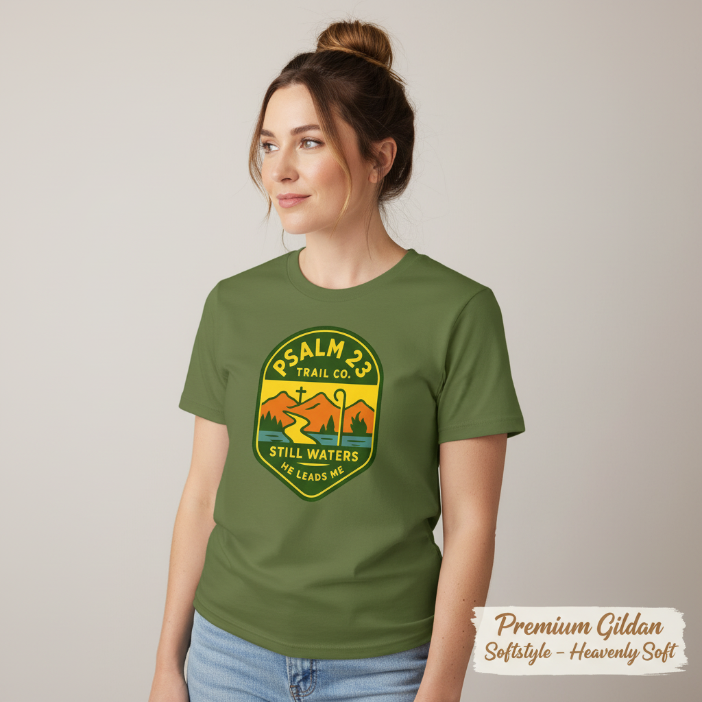 Psalm 23 Trail Co. T-Shirt__space
