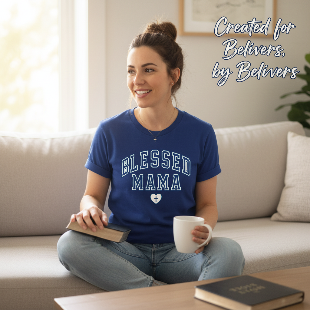 Blessed Mama T-Shirt__use