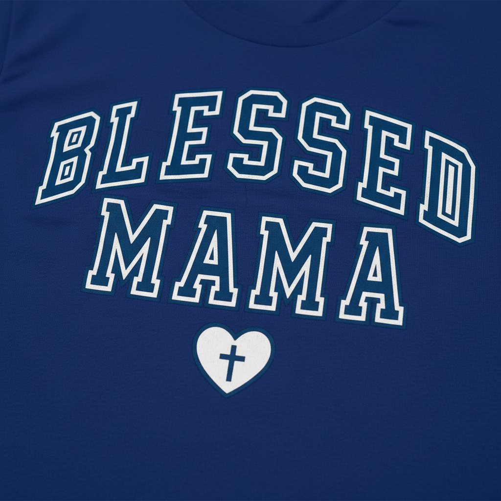 Blessed Mama T-Shirt__detail