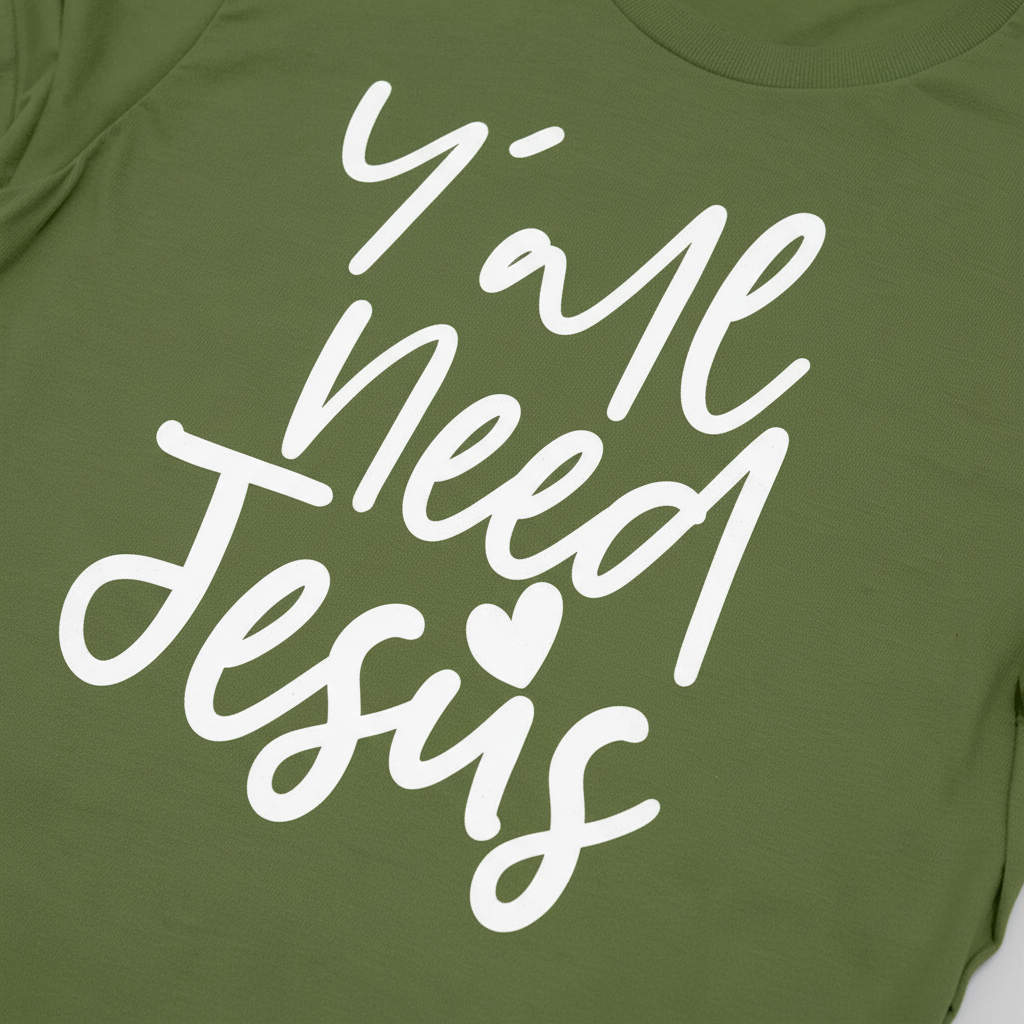 Y'all Need Jesus T-Shirt__detail