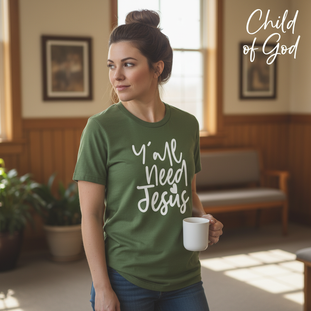 Y'all Need Jesus T-Shirt__lifestyle
