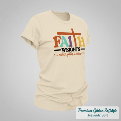 Faith and Protein Shakes T-Shirt__space