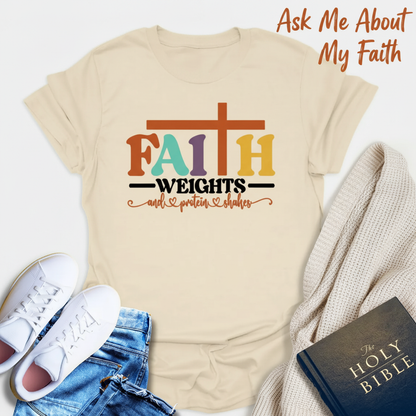 Faith and Protein Shakes T-Shirt__pair